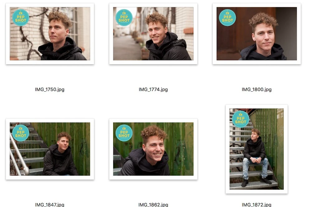 Pep Shot, Online Dating, Profilbilder